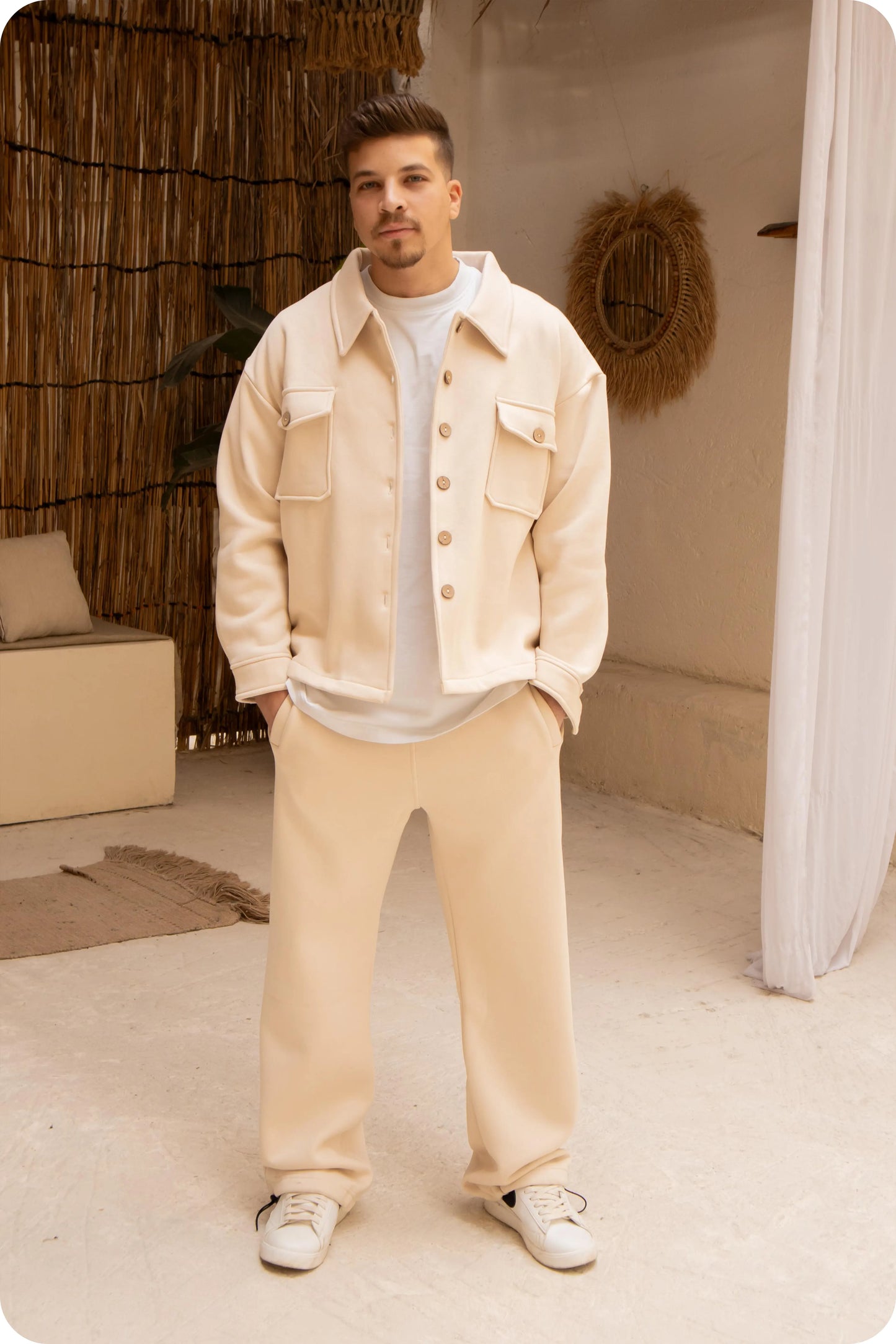 Men's Beige Suit