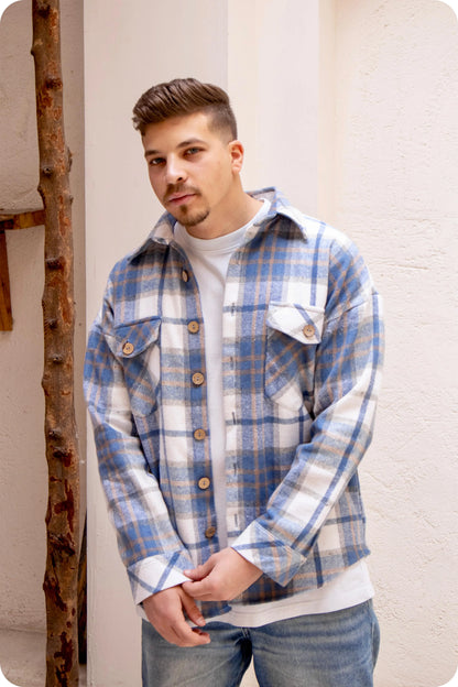 Men's Karo Blue Shirt